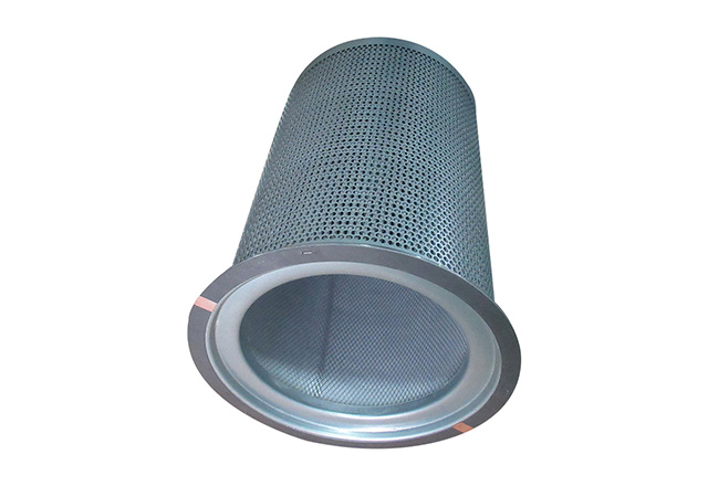 Oil and gas separation filter element